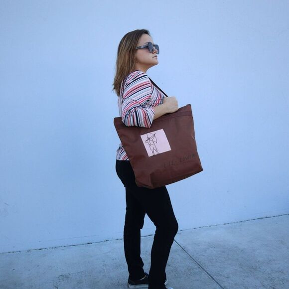 NWT Marc by Marc Jacobs Large Canvas Travel  Tote Brown - Picture 2 of 7